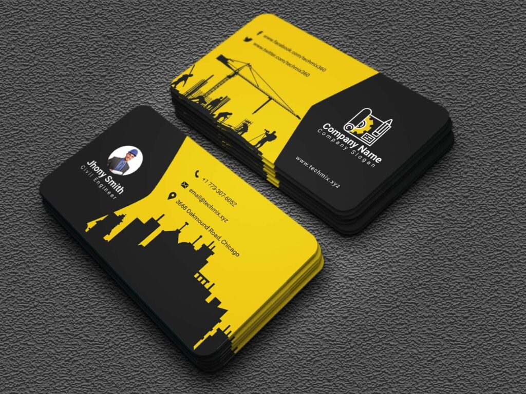 business card designer plus